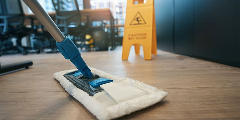 Commercial Cleaning Lexington, KY Mop on floor